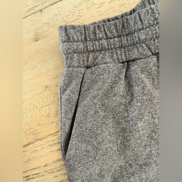 High waisted stretch pockets brown tan tan flare lounge pants medium travel - Picture 3 of 7